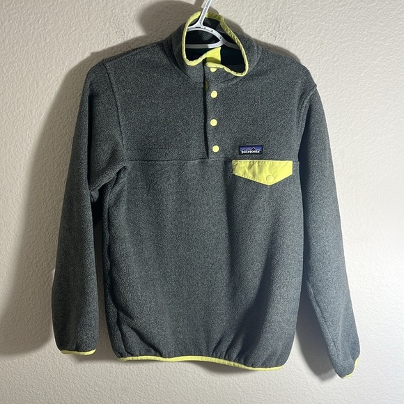 Size XS Patagonia Sweater Women Grey Multi Fleece Pullover Synchilla Jacket - Picture 5 of 6